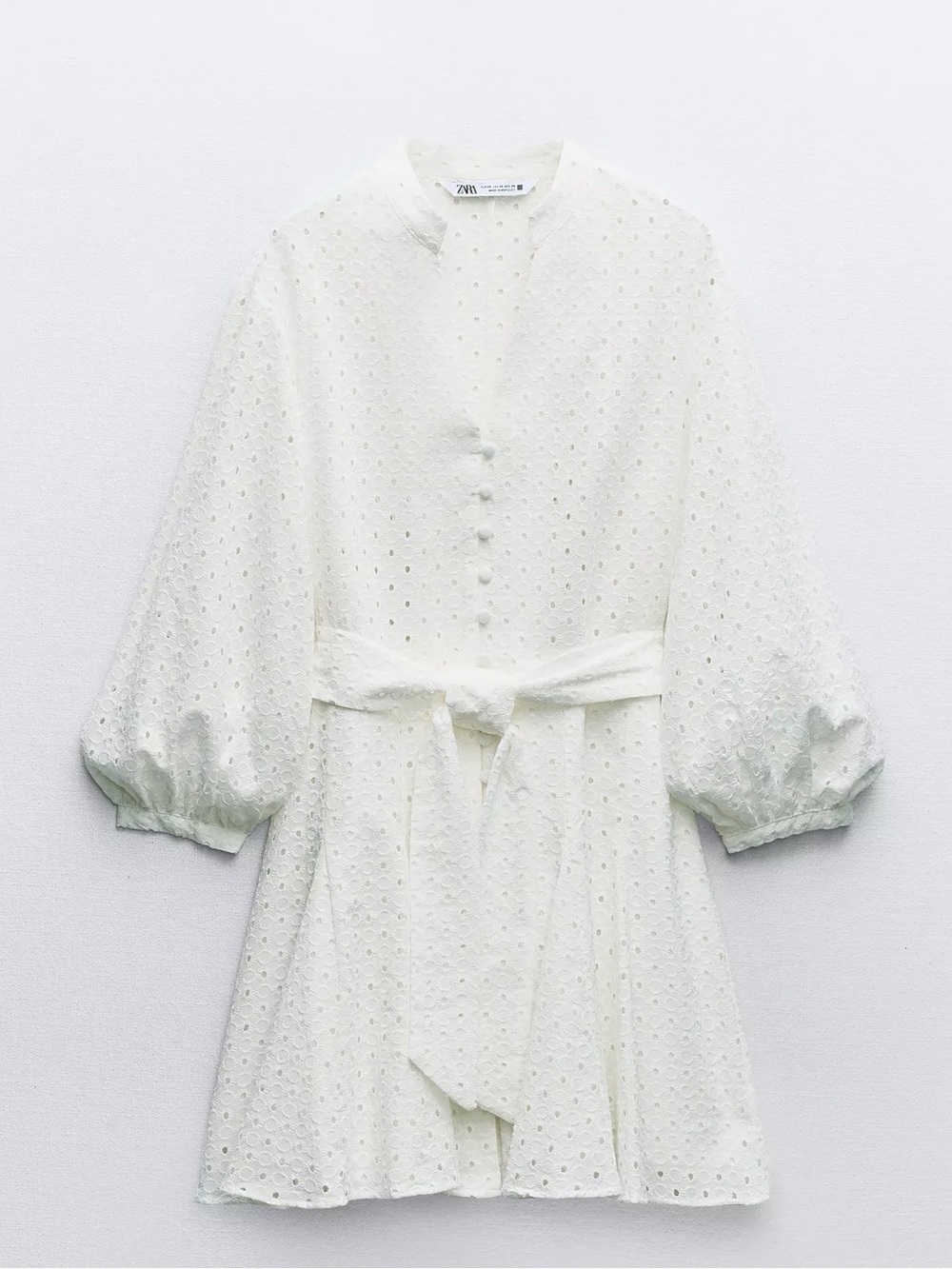 Zara Short Eyelet Embroidery Mini Dress Size XXL Ref 3307/663